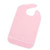 JOINPAYA Adult Cotton Bib, Waterproof Cotton and PVC Eating Bib with Pocket, Pink view 1