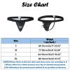 Hanraz Men's Thong, Latex Leather-Look Breathable Underwear, Ultra-Thin Sexy Swim Thong view 4