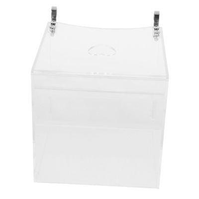 WOONEKY Acrylic Parrot Bird Bath Box, Easy to Install and Remove