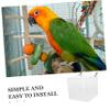 WOONEKY Acrylic Parrot Bird Bath Box, Easy to Install and Remove view 3
