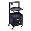Salon Storage Cabinet with 2 Hair Dryer Holders view 1