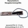 Universal NIBP Cuff for Neonates, 6–11 cm, Single-Tube Reusable Brown PU Replacement Cuff, No Connector view 2
