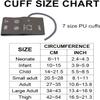 Universal NIBP Cuff for Neonates, 6–11 cm, Single-Tube Reusable Brown PU Replacement Cuff, No Connector view 4