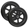 GRIRIW 6-Inch Front Wheel (Wide) - Solid Rubber Replacement Wheel for Wheelchairs and Walkers view 1