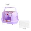 Pet Carrier Airline Box for Cats and Dogs (Purple) view 2