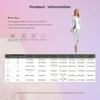 XINLIANYI Women's Metallic Long-Sleeve Bodysuit, Slim-Fit Full-Body Jumpsuit, Gold, L view 2