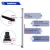 Iron Stair Railing Post, 60–125 cm High, with Screw Set view 2