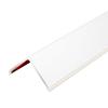 Aluminum Alloy L-Shaped Wall Corner Protector, 90° Strip, White, 80 × 2 cm view 1
