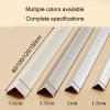 Aluminum Alloy L-Shaped Wall Corner Protector, 90° Strip, White, 80 × 2 cm view 2