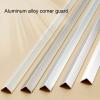 Aluminum Alloy L-Shaped Wall Corner Protector, 90° Strip, White, 80 × 2 cm view 3
