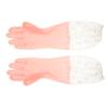 2 Pairs of Pink Rubber Gloves with Non-Slip Coating for the Kitchen view 1