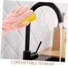 2 Pairs of Pink Rubber Gloves with Non-Slip Coating for the Kitchen view 3