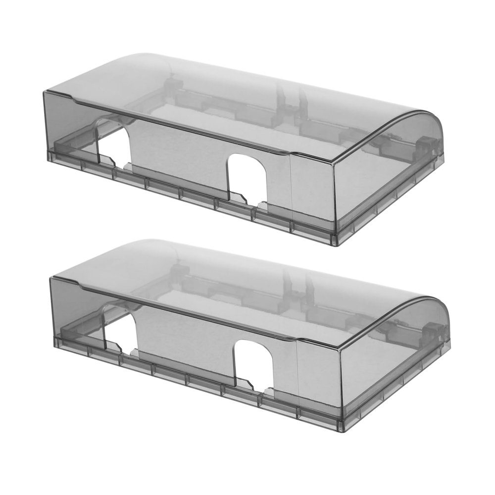 Acrylic Outlet Cover, Self-Adhesive, 2-Pack, Black
