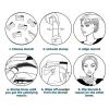 Eyebrow Powder Stamp Shaping Kit with Eyebrow Stencils, Black Brown, 24 Pieces view 4