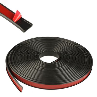 YCBTPS Self-Adhesive U-Shaped Edge Protector, Black, 15 mm × 5 m