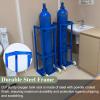 Home Stainless Steel Gas Cylinder Holder, Freestanding Oxygen Tank Cart view 3