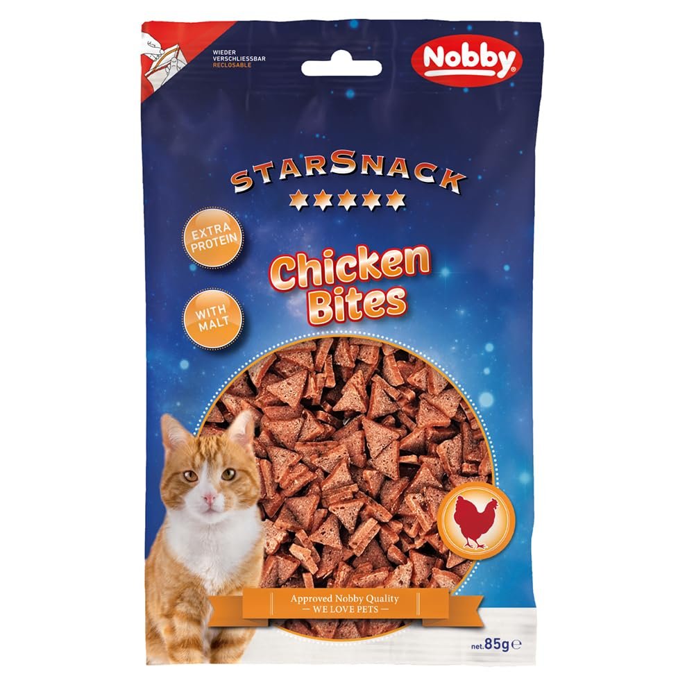 Nobby StarSnack Chicken Bites with Malt, approx. 85 g