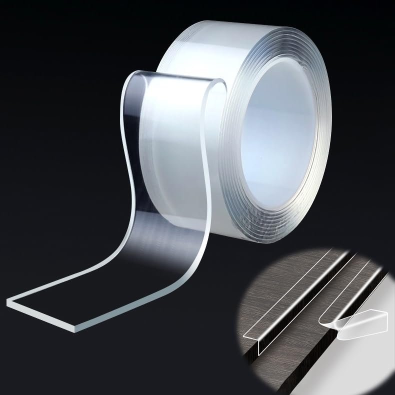 Transparent Self-Adhesive Table Edge Protector, 5 m, Extra-Thick Anti-Collision Guard (W 3 cm x L 500 cm)