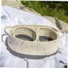 MAGICLULU Woven Cotton Rope Storage Basket Set view 2