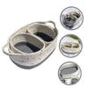 MAGICLULU Woven Cotton Rope Storage Basket Set view 4
