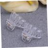Small Octopus-Shaped Hair Claw Clips, 24-Piece Set, Transparent Plastic view 3