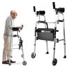 Folding Walker for Seniors with 2 Swivel Casters view 1