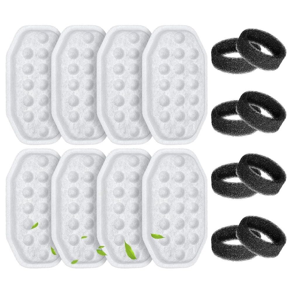 Kznifmk 8 Sets Water Filters for Pets