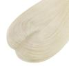 Women’s Human Hair Topper, Platinum Blonde, Straight, 14 in (35 cm) view 3