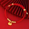 Chinese New Year Pet Collar with Gold Ingot Charm, Adjustable view 3