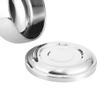 MUSISALY Alloy Shaving Soap Bowl with Lid, Silver view 2