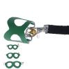 Aumotop Hamster Harness and Leash Set, Soft Faux Leather, Green view 3