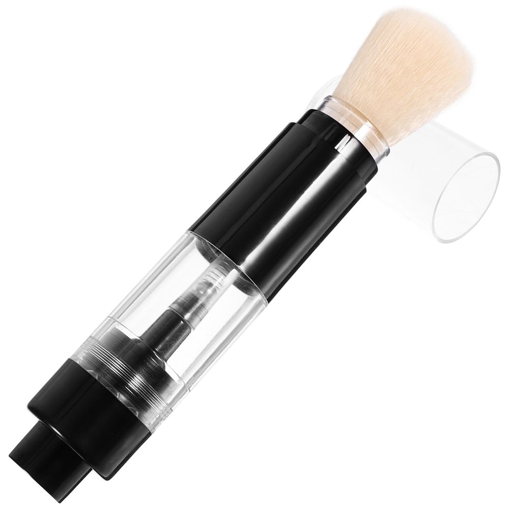 Refillable Powder Blush Brush, Portable, Nylon, Plastic