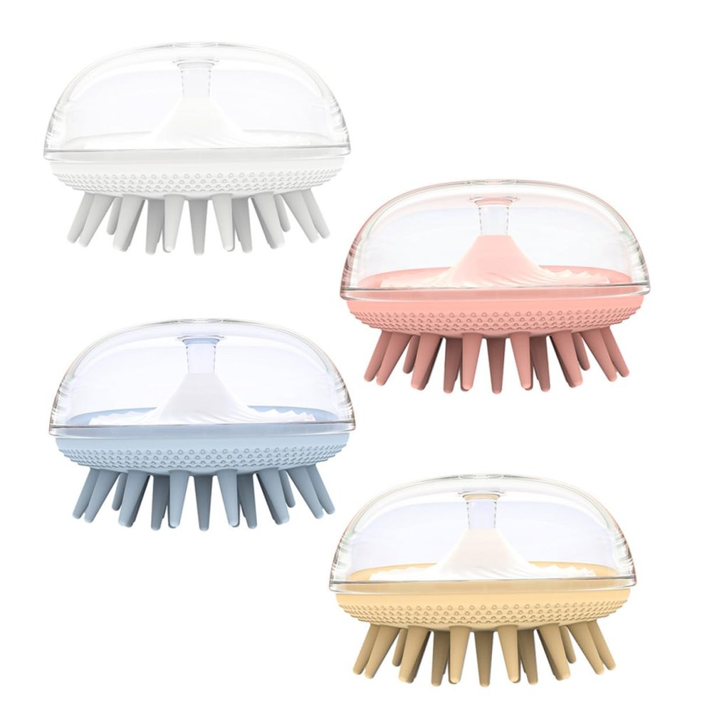 Hair Washing Brushes, 4-Piece Set, TPR and PP