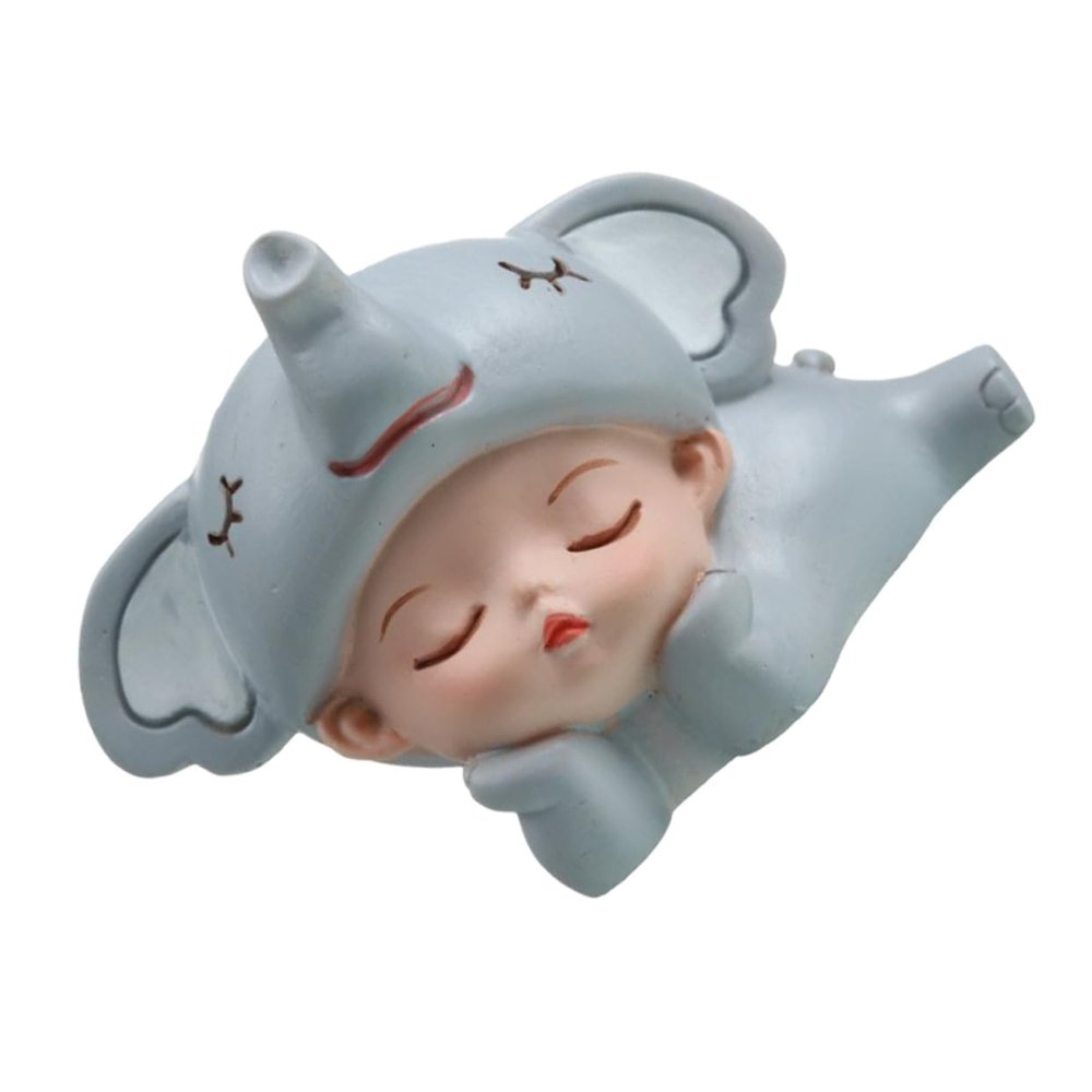 Kisangel Resin Party Cake Ornament with Animal Figure