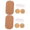 FRCOLOR Plastic and Leather-Lined Eyeglass Cases, 2-Pack, with Mirrors view 1