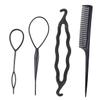 Black Plastic Hair Bun Maker for Home and Salon view 1