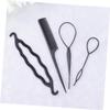 Black Plastic Hair Bun Maker for Home and Salon view 4