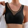 Women's Sexy Lace Cotton Wireless Double-Layer Soft-Cup Bra view 3