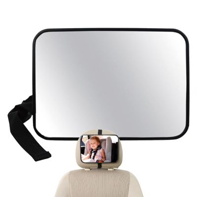 Baby Car Rearview Mirror, Shatter-Resistant Acrylic