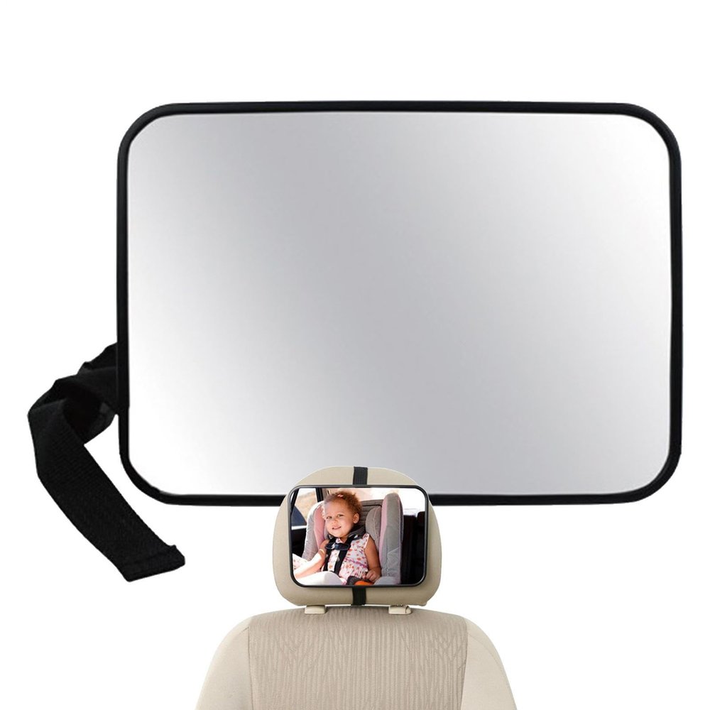 Baby Car Rearview Mirror, Shatter-Resistant Acrylic