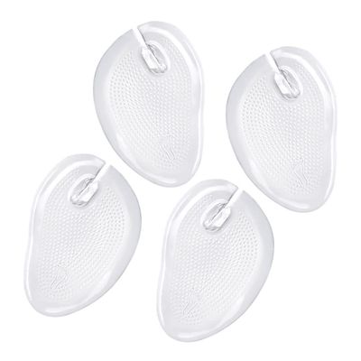 SECFOU 4-Piece Clear Silicone Forefoot Cushions for Sandals