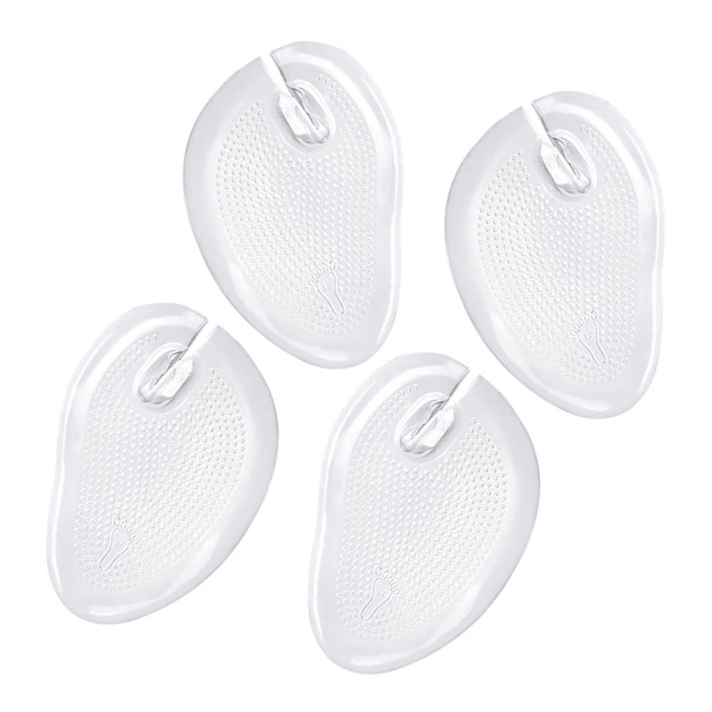 SECFOU 4-Piece Clear Silicone Forefoot Cushions for Sandals