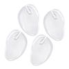 SECFOU 4-Piece Clear Silicone Forefoot Cushions for Sandals view 1