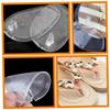 SECFOU 4-Piece Clear Silicone Forefoot Cushions for Sandals view 4