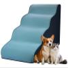 4-Step Dog Stairs for Small Dogs, Green view 1