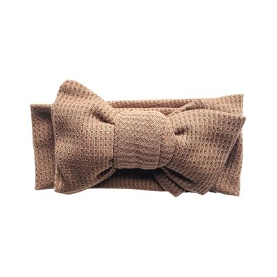 ZONABSQQ Baby Headband with Bow, Solid Knit Cotton Turban for Newborns and Toddlers, Unisex (10)
