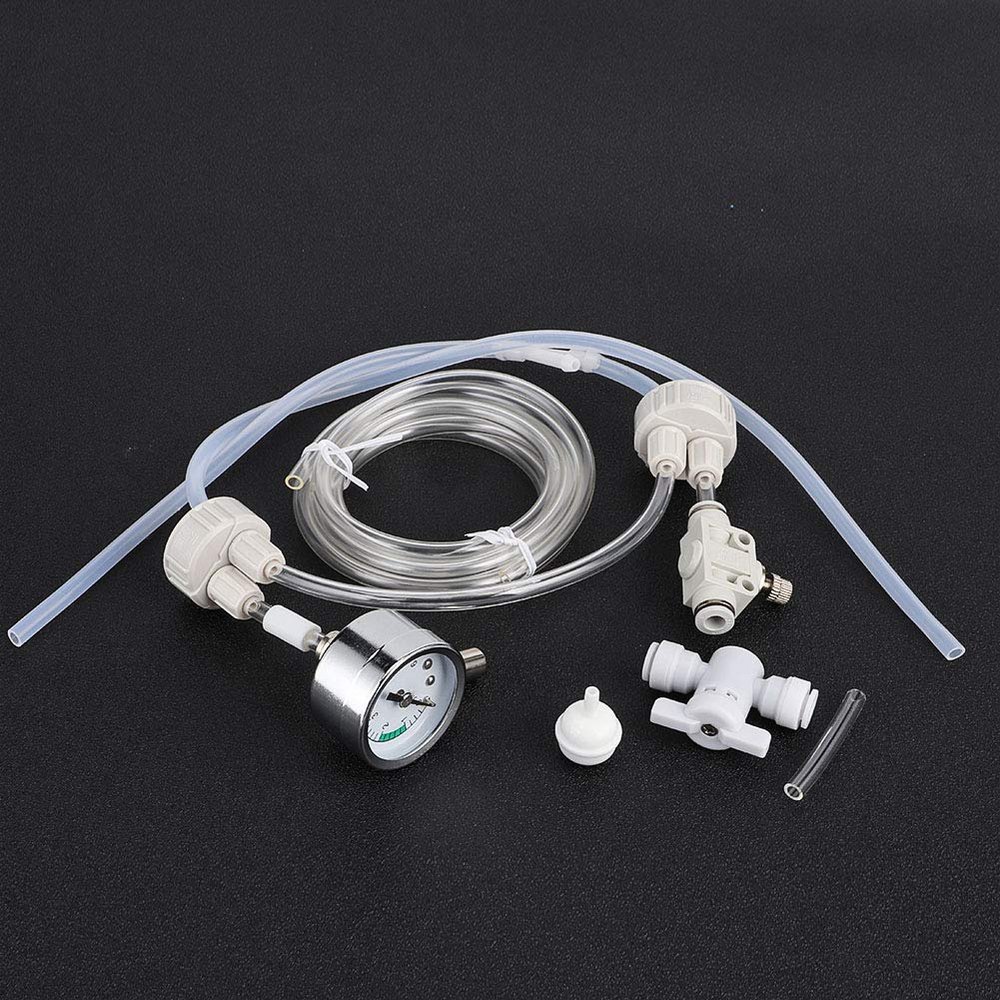 Matybobe Aquarium Plant Tank CO2 System Pro Tube, Valve, Gauge & Bottle Cap Kit for DIY