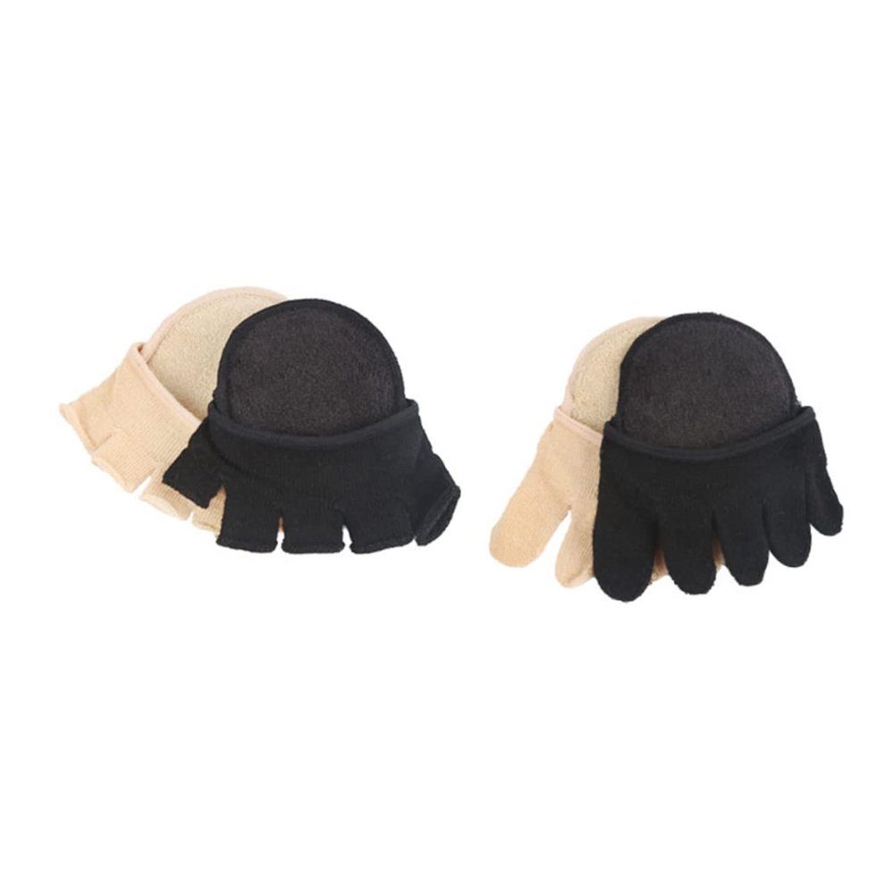 GARVALON Invisible Toe Socks with Heel Cover, 2 Pairs, Cotton