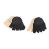 GARVALON Invisible Toe Socks with Heel Cover, 2 Pairs, Cotton view 1