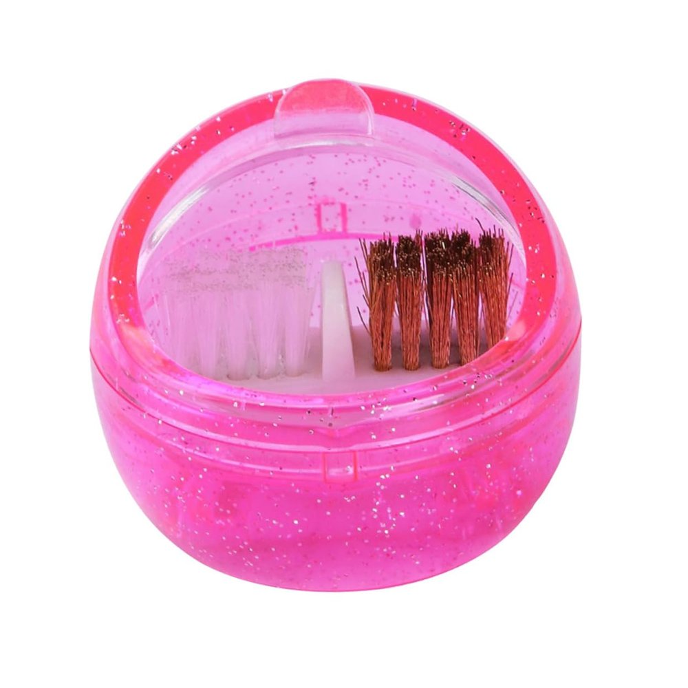 Portable Plastic Cleaning Brush Box for Nail Drill Bits